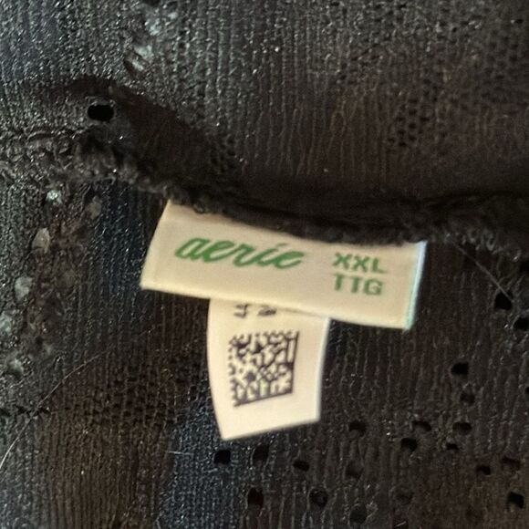 AERIE LACE RACER BACK BLACK  BRALETTE - Picture 8 of 8